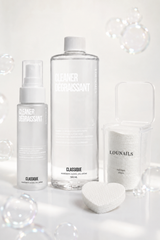 CLASSIQUE CLEAN KIT 🫧 : CLEANER 120ml + RECHARGE 500ml + COTONS