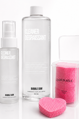 BUBBLE GUM CLEAN KIT 🍬 : CLEANER 120ml  + RECHARGE 500ml + COTONS