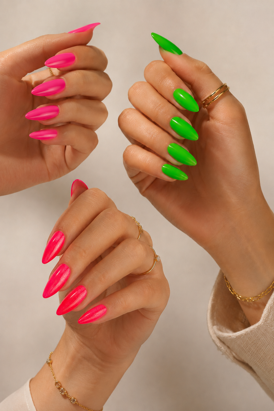 Kit Summer Glow - 3 Gels Polish Fluo Été