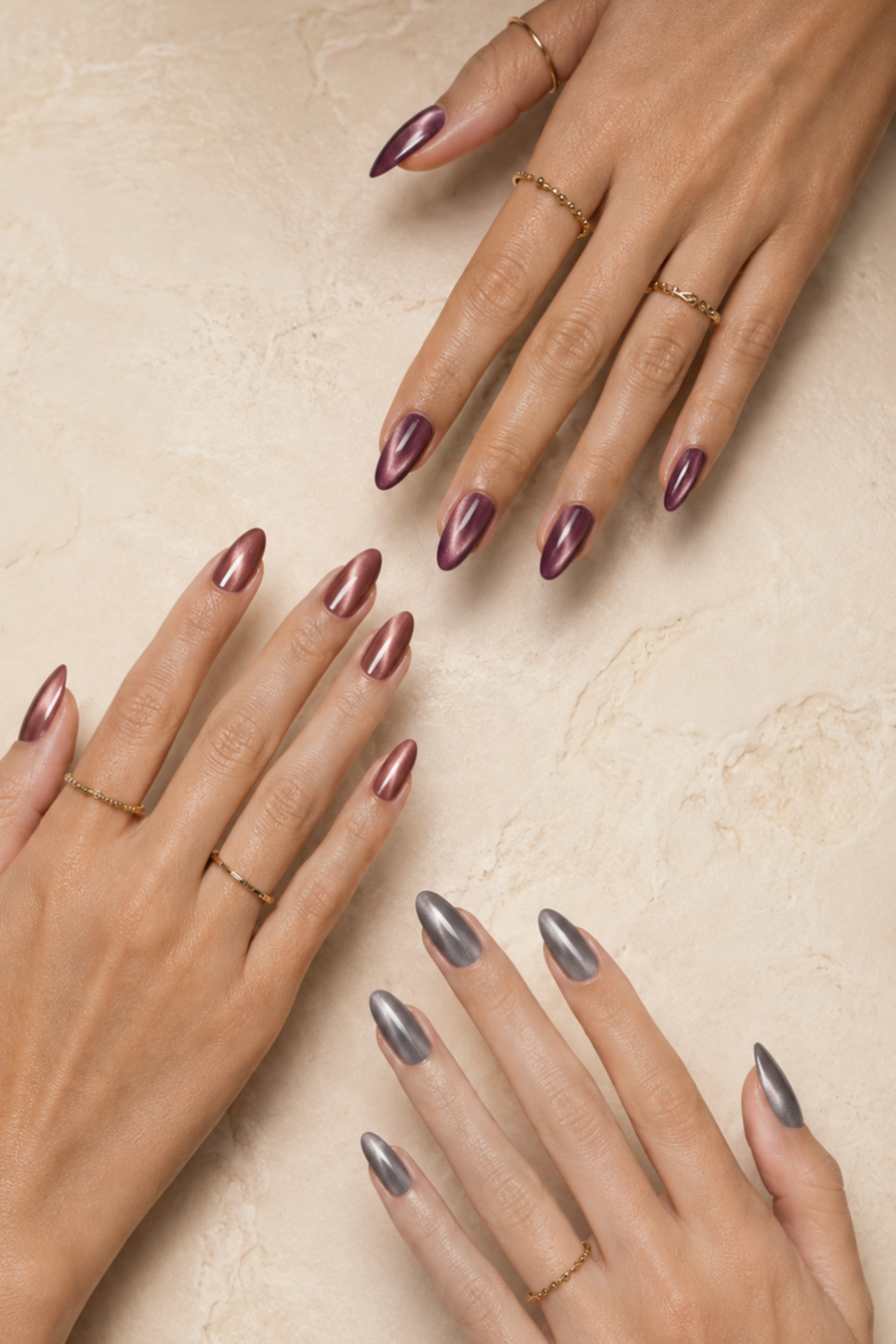 Kit Cosmic Glow - 3 Gels polish Cat Eyes
