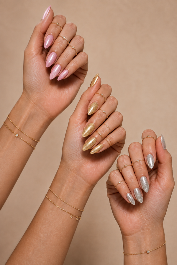 Kit Diamond Trio - 3 Gels Polish Pailletés
