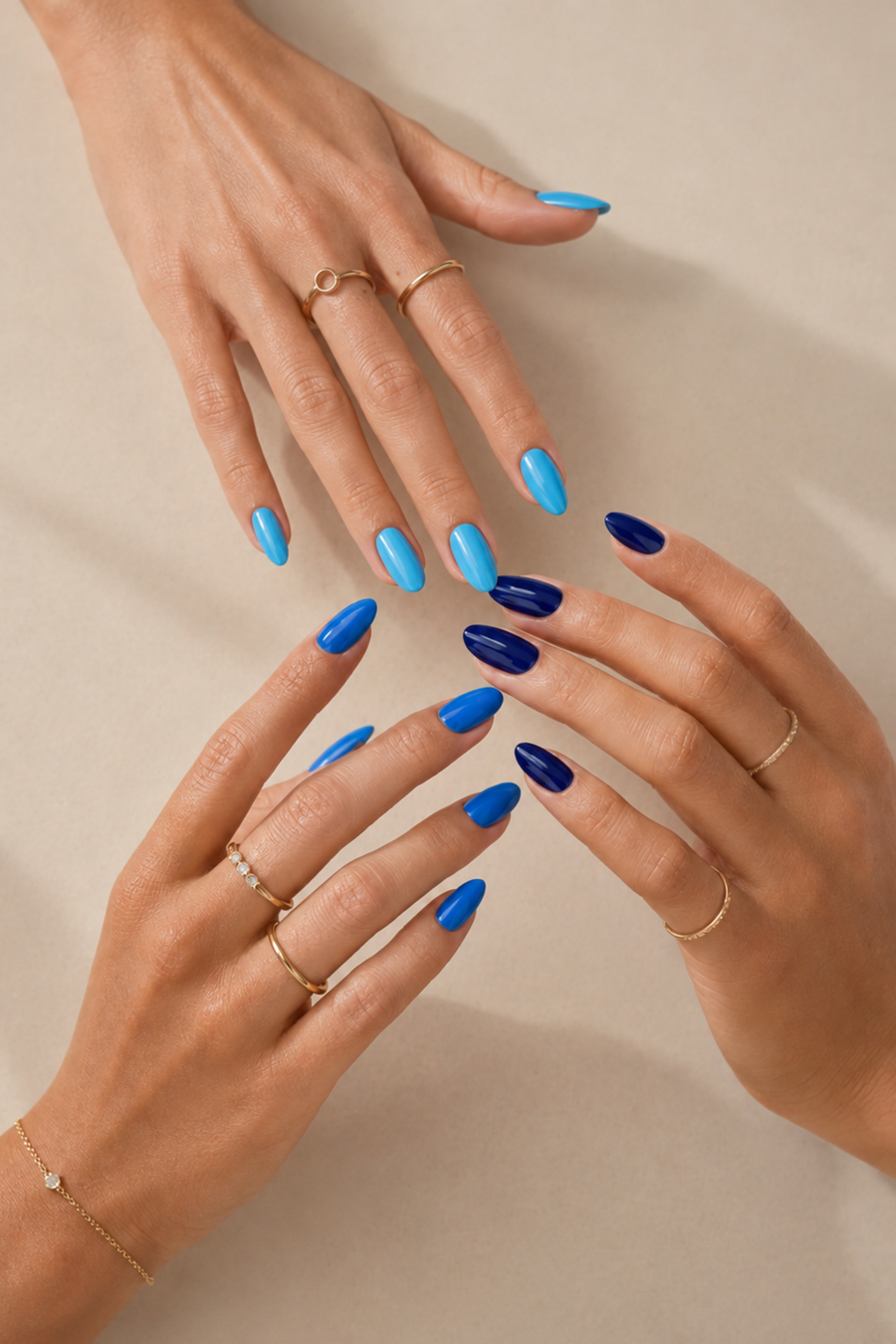 Kit Océan Glow - 3 Gels Polish Nuances de Bleu