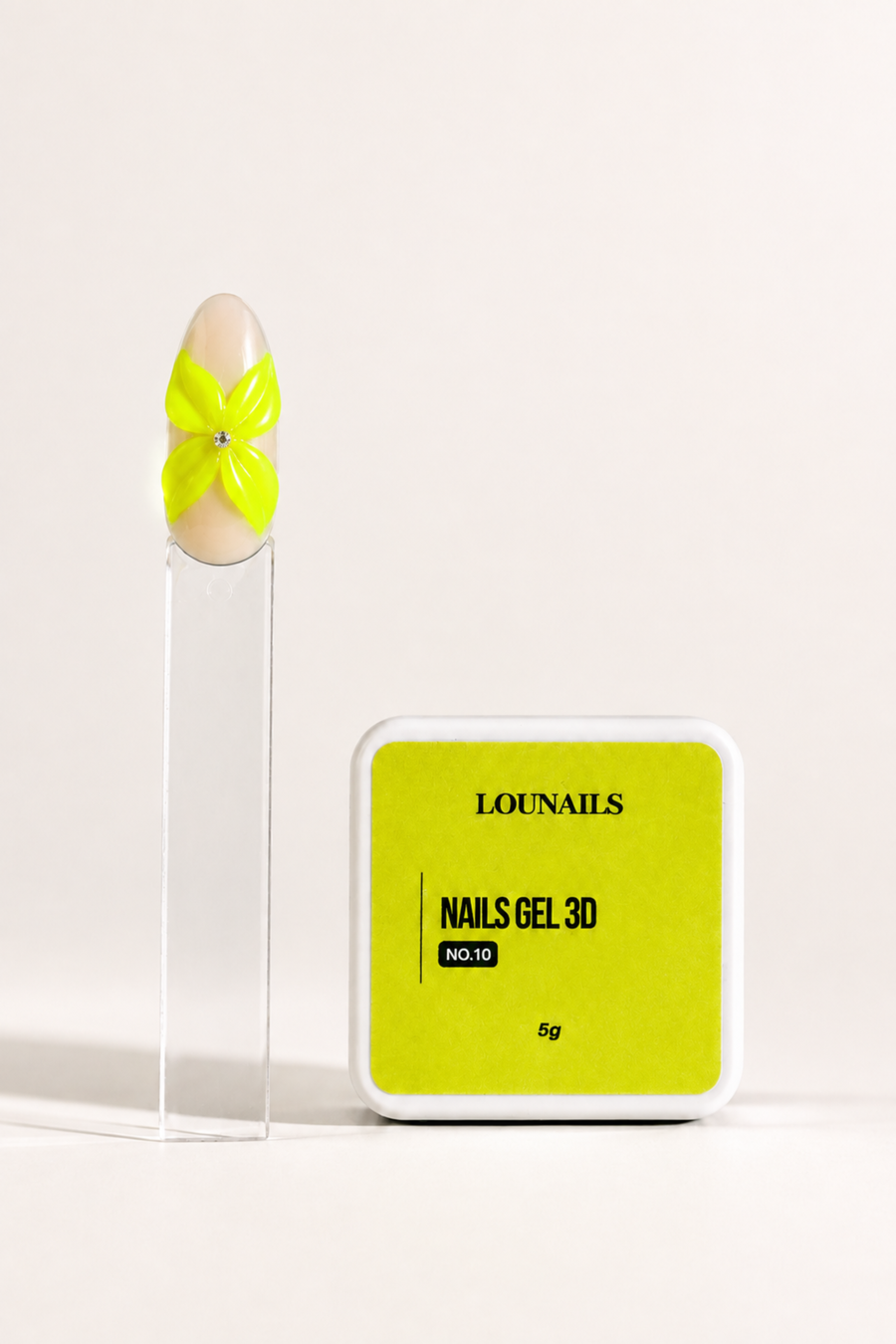 PÂTE 3D LOUNAILS 10 - JAUNE FLUO