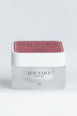 Builder Gel LOUNAILS 50 ml N°30 – gel de construction auto-égalisant couleur tendance et pailletée, compatible UV/LED.