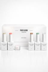 
Coffret collection PURE BLOOM LOUNAILS. 4 gel polish, effet perle signature et finition crystal top.