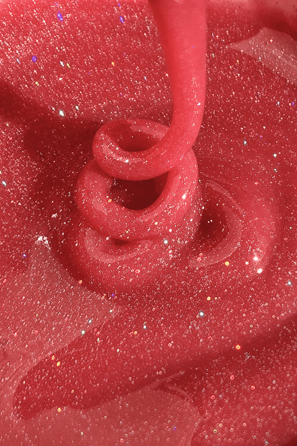 Texture builder gel 5 lounails autoégalisant rose à paillettes.